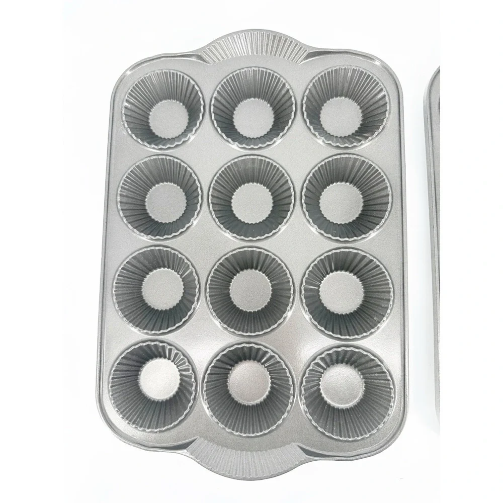 2 - Nordic Ware 12 Count Tart Heavy Duty Cast Aluminum Quiche Mini Muffin Pans